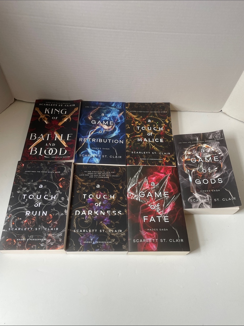 Scarlette St. Clair Hades Saga Book Set Paper Backs 7 books